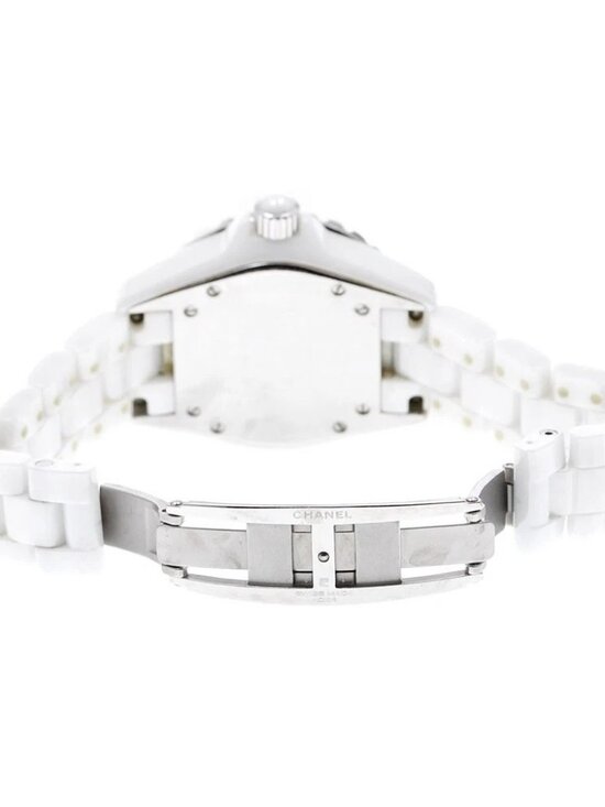 Chanel J12, Ref H0967, Ladies, White Ceramic, Quartz  CHANEL J12 H0967 Diamond Bezel White Ceramic Quartz Ladies Watch